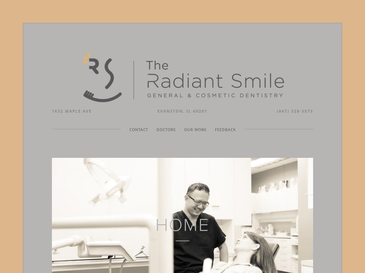 Radiant Smile PC Website Screenshot from theradiantsmile.com