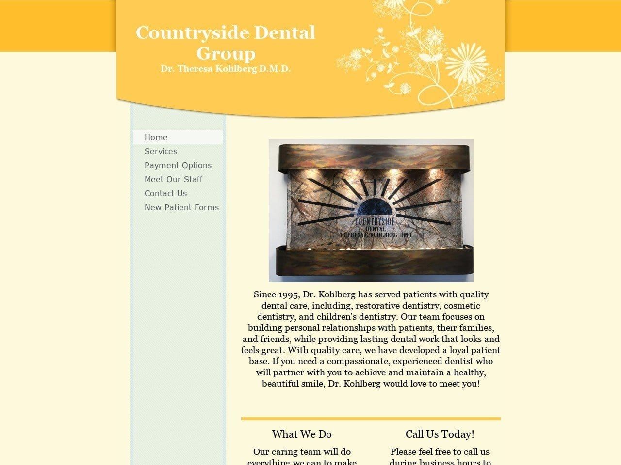 Countryside Dental Group Website Screenshot from theresakohlberg.com