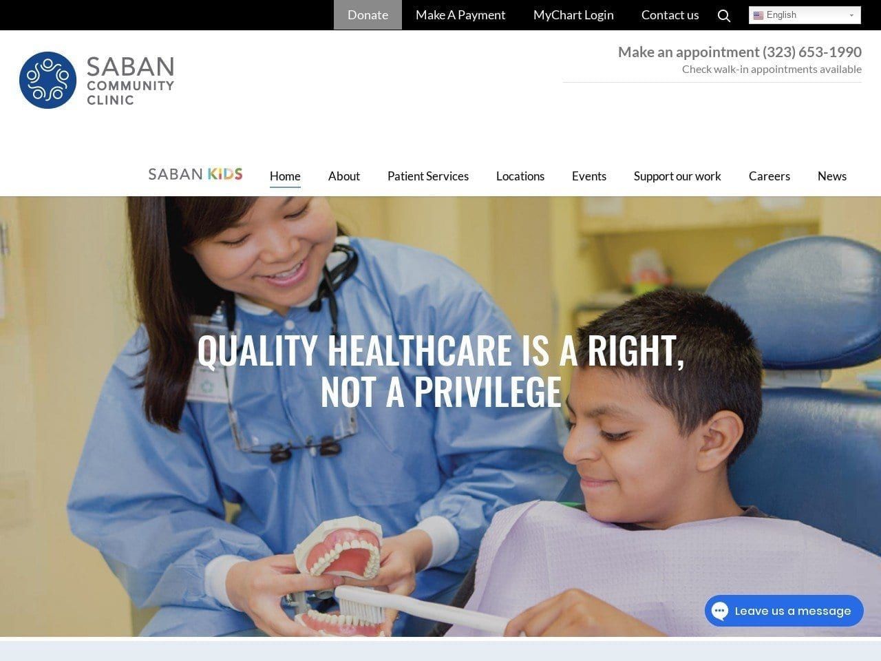Dr. Van Anh Dastur DDS Website Screenshot from thesabanfreeclinic.org