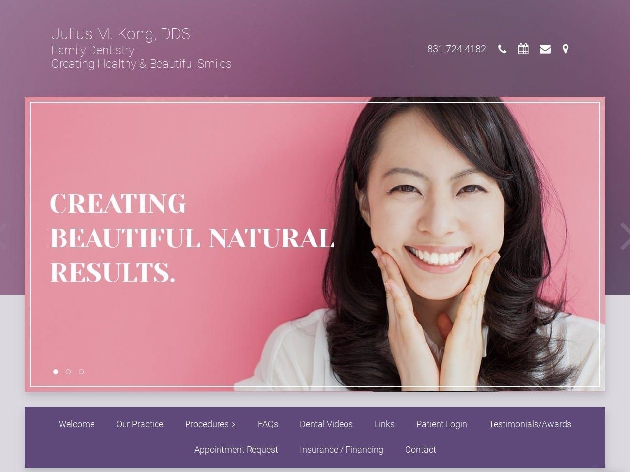 Dr. Nancy Leung DDS MS Website Screenshot from thesmilecrew.com