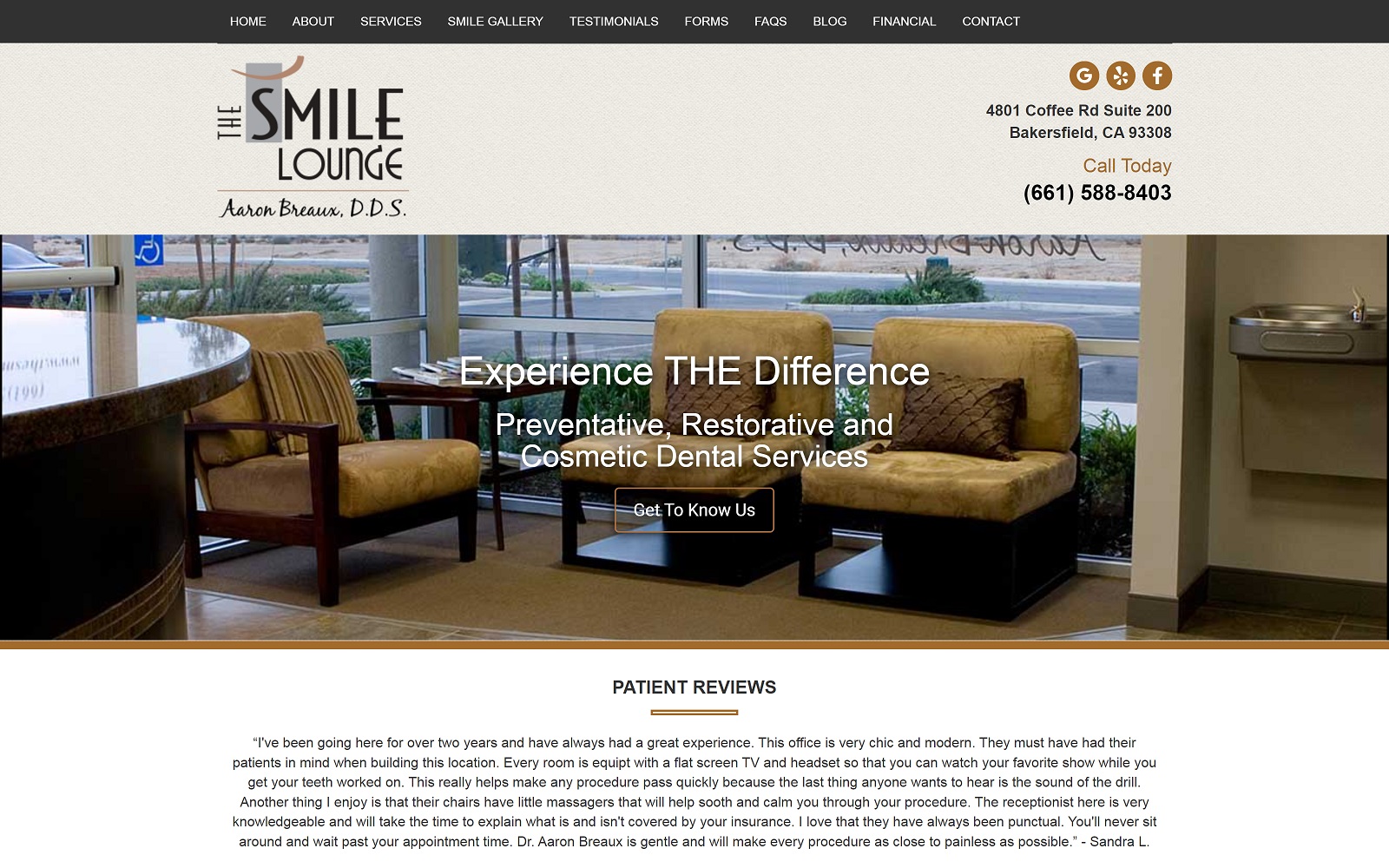 thesmilelounge.com screenshot