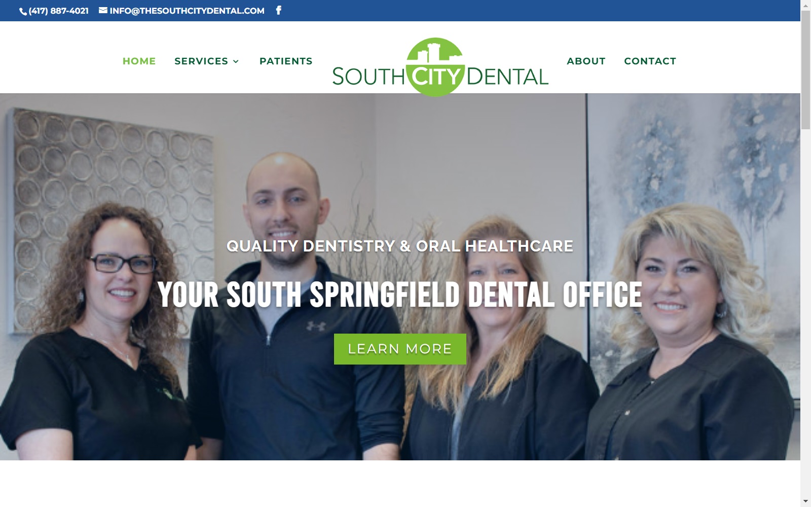 thesouthcitydental.com screenshot