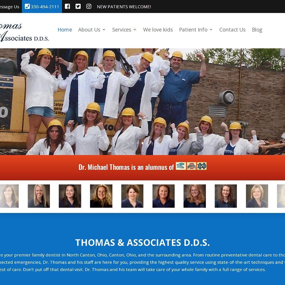 thomas-dental.com screenshot
