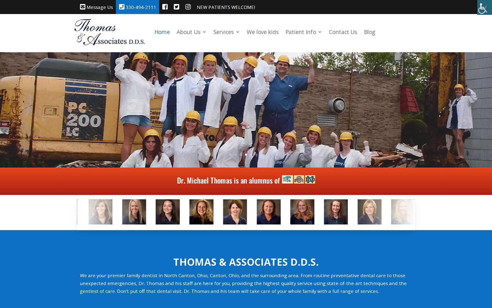 thomas-dental.com screenshot