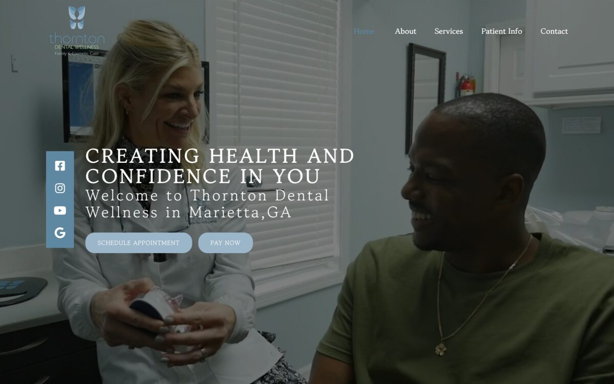 thorntondentalwellness.com screenshot