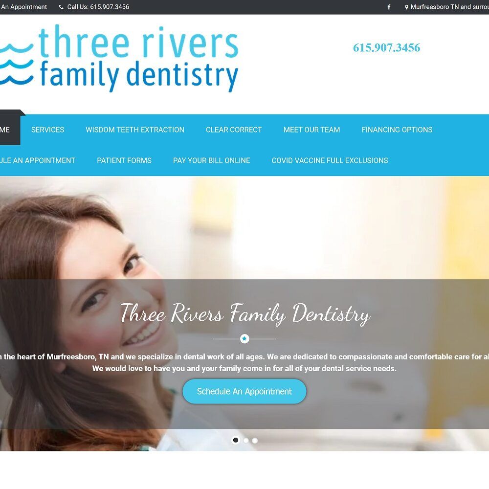 threeriversfamilydentistry.com screenshot