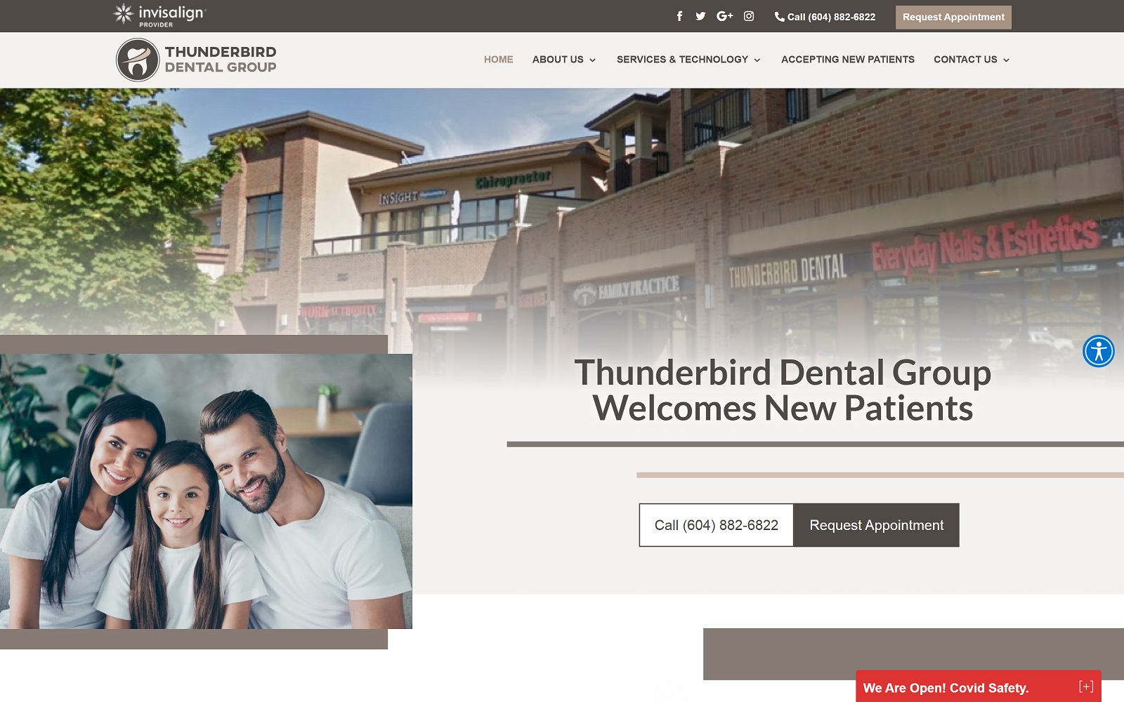 thunderbirddentist.com screenshot