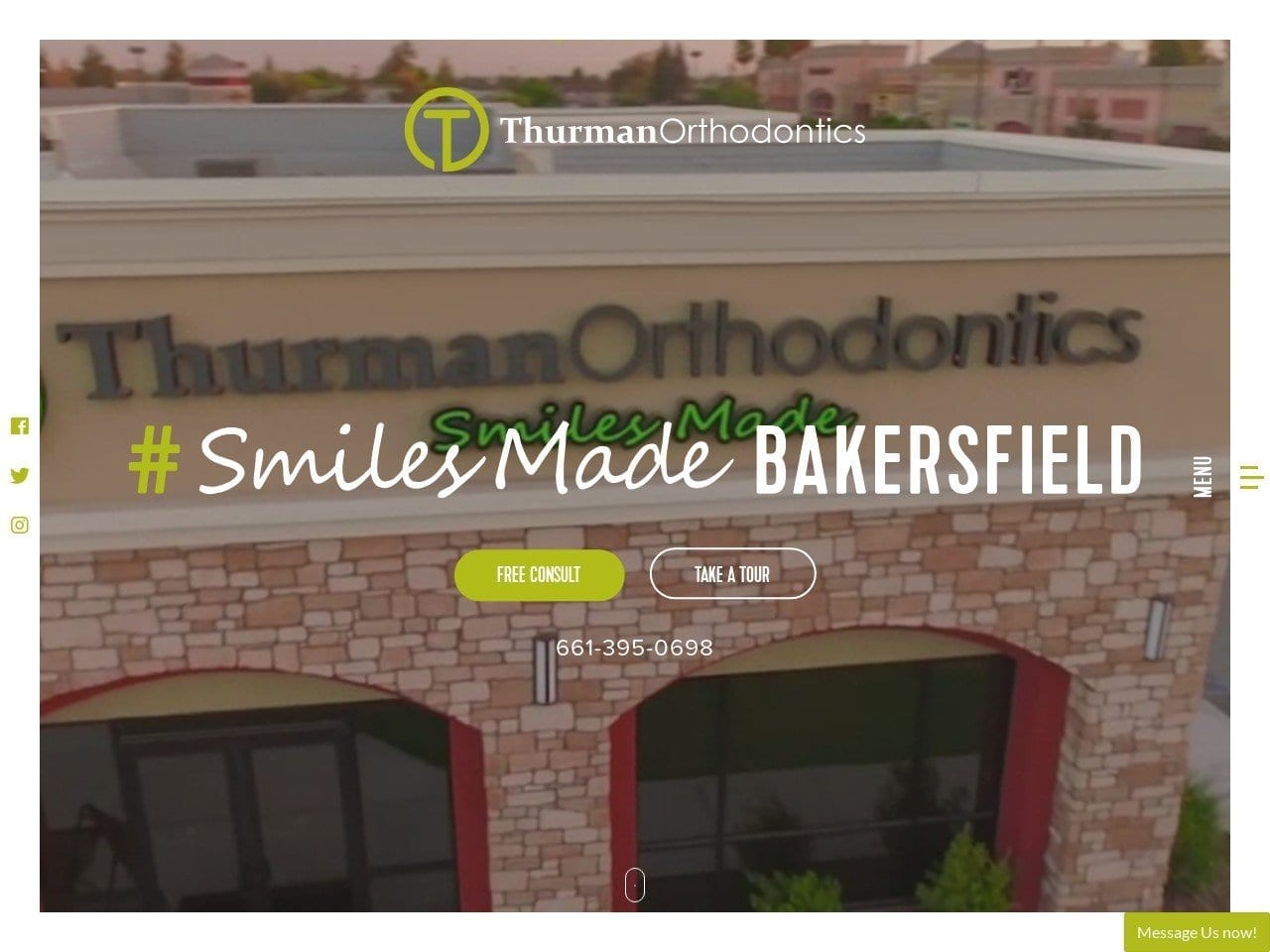 Thurman Orthodontics Website Screenshot from thurmanorthodontics.com