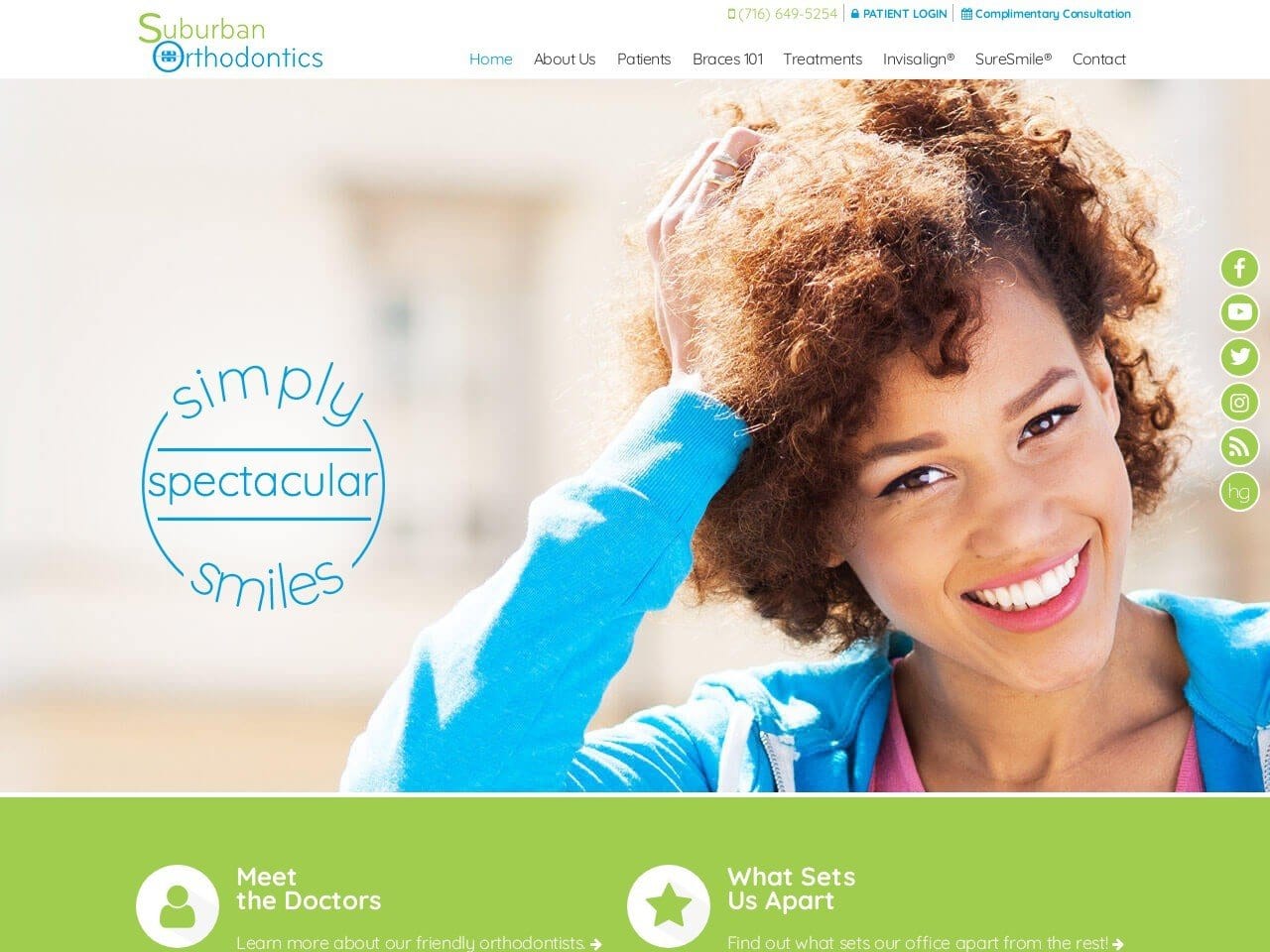 Tibbetts Orthodontics Website Screenshot from tibbettsortho.com