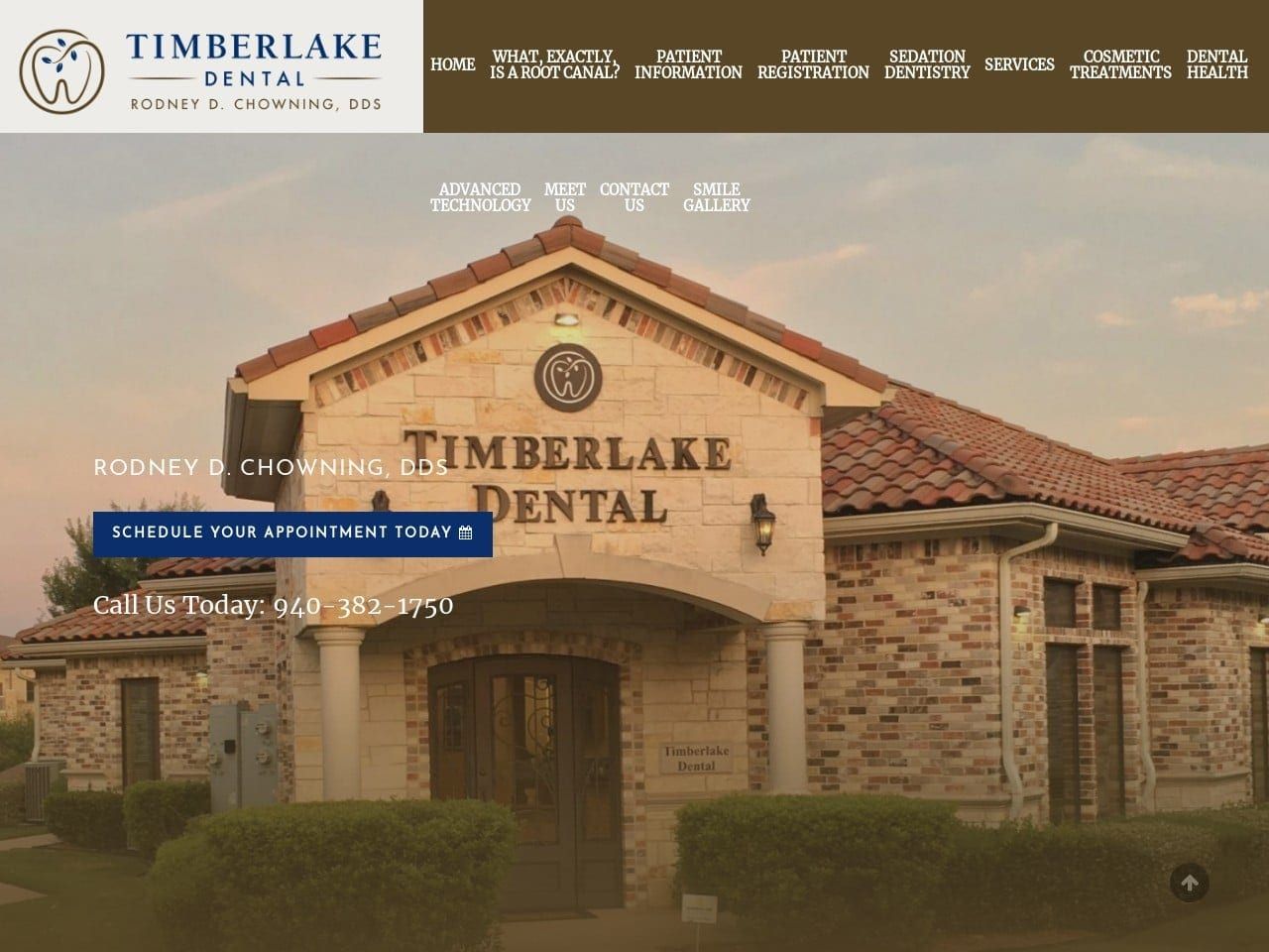 Timberlake Dental Website Screenshot from timberlakedental.com