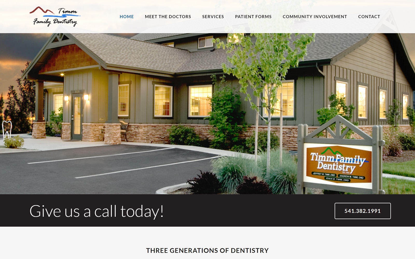 timmfamilydentistry.com screenshot