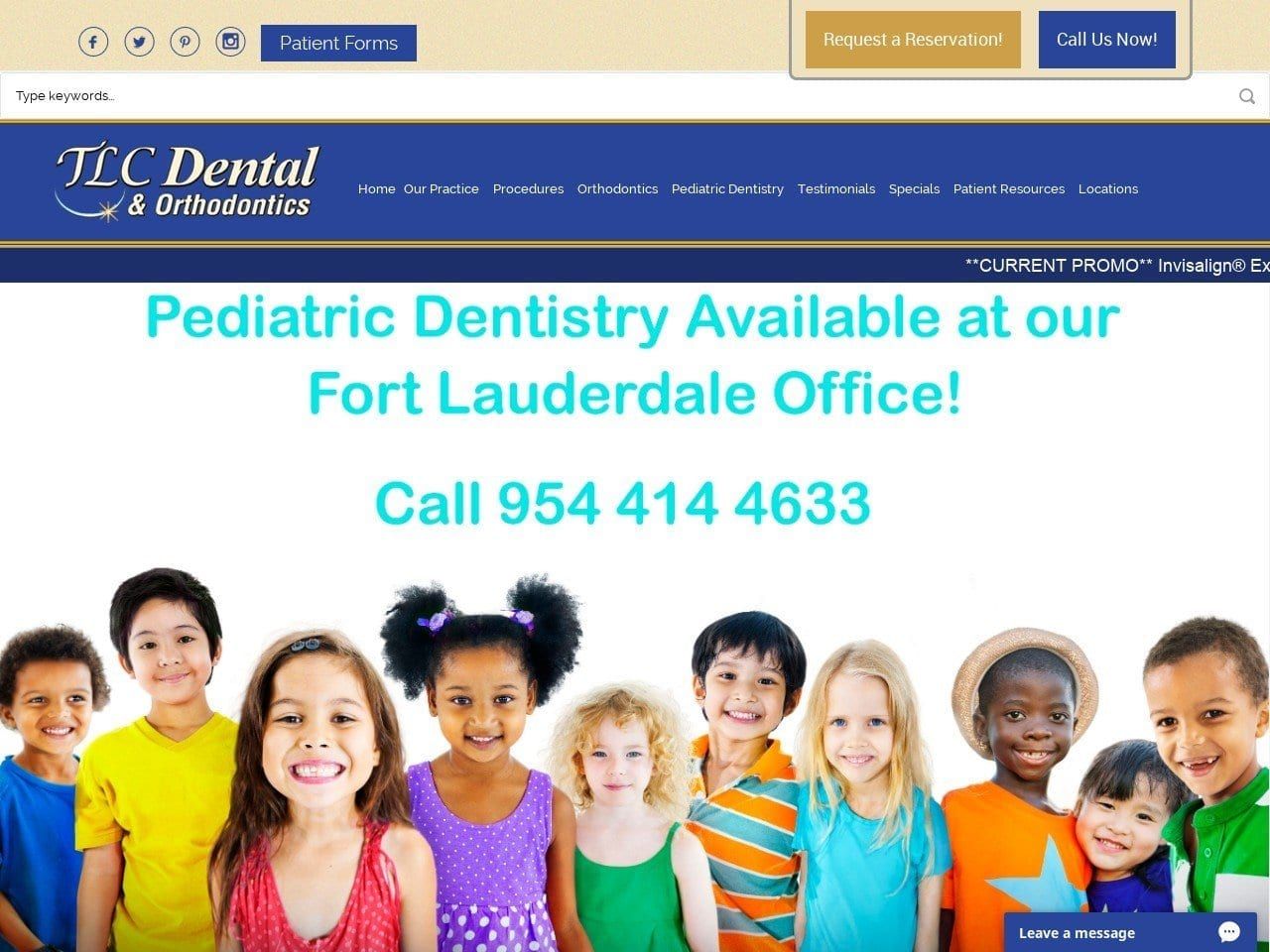 TLC Dental Website Screenshot from tlcdental.biz