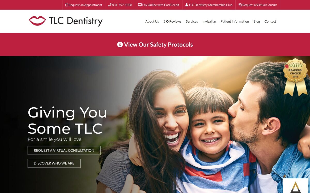 tlcdentistry.com screenshot