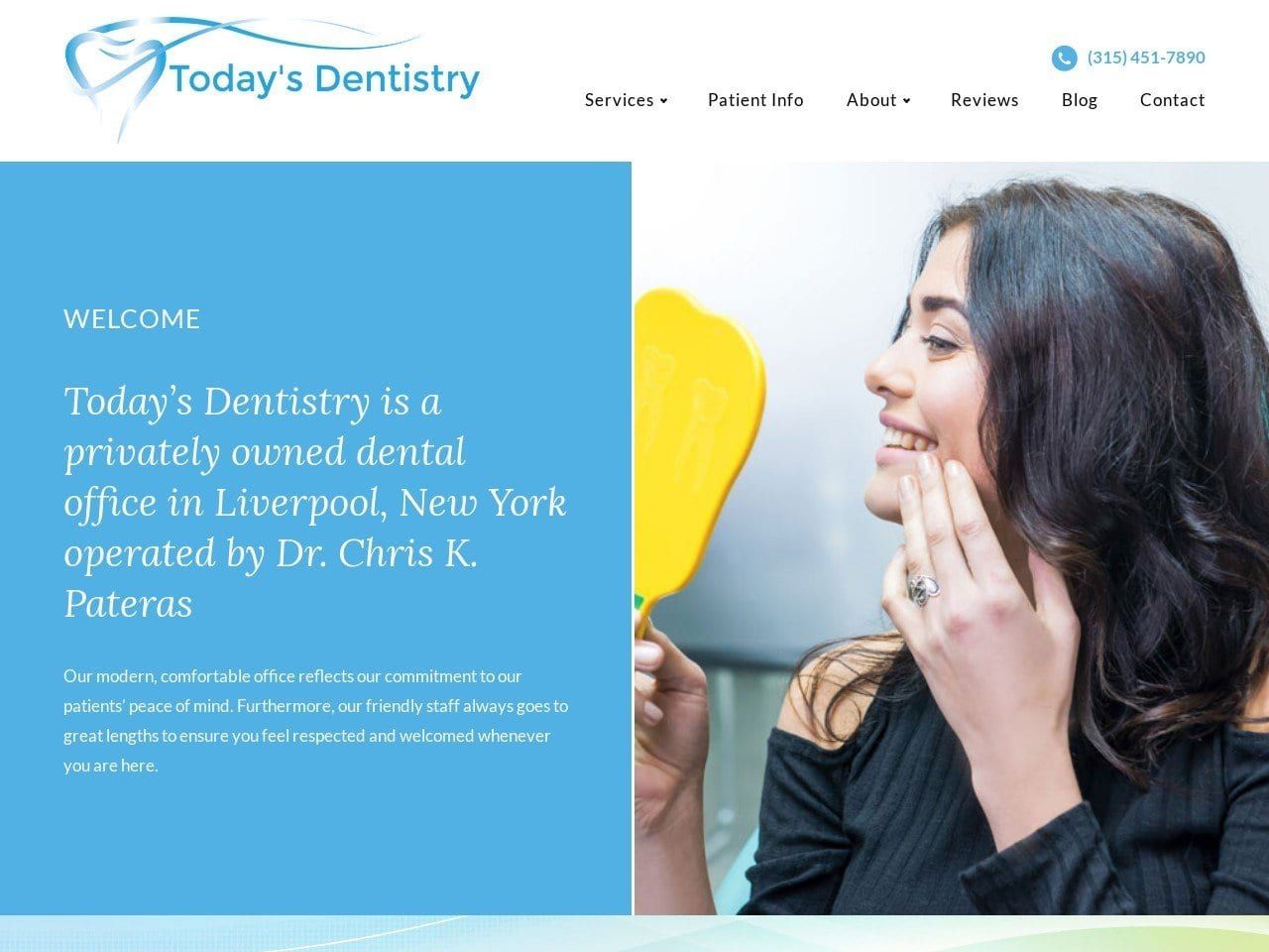 Today Dentist Website Screenshot from todaysdds.com