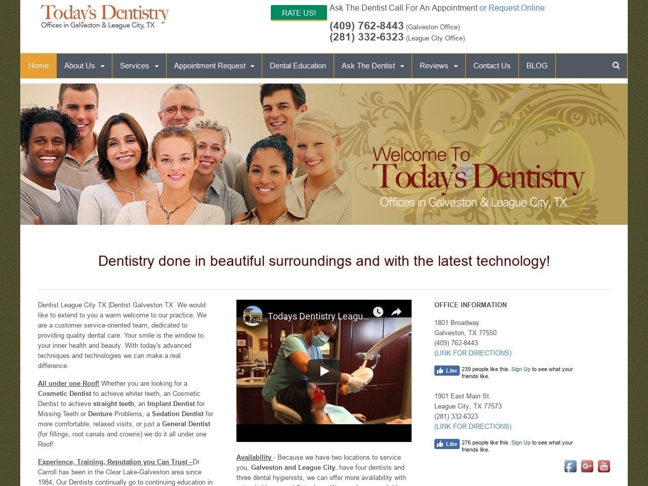 Todays Dentist Website Screenshot from todaysdentistrytexas.com