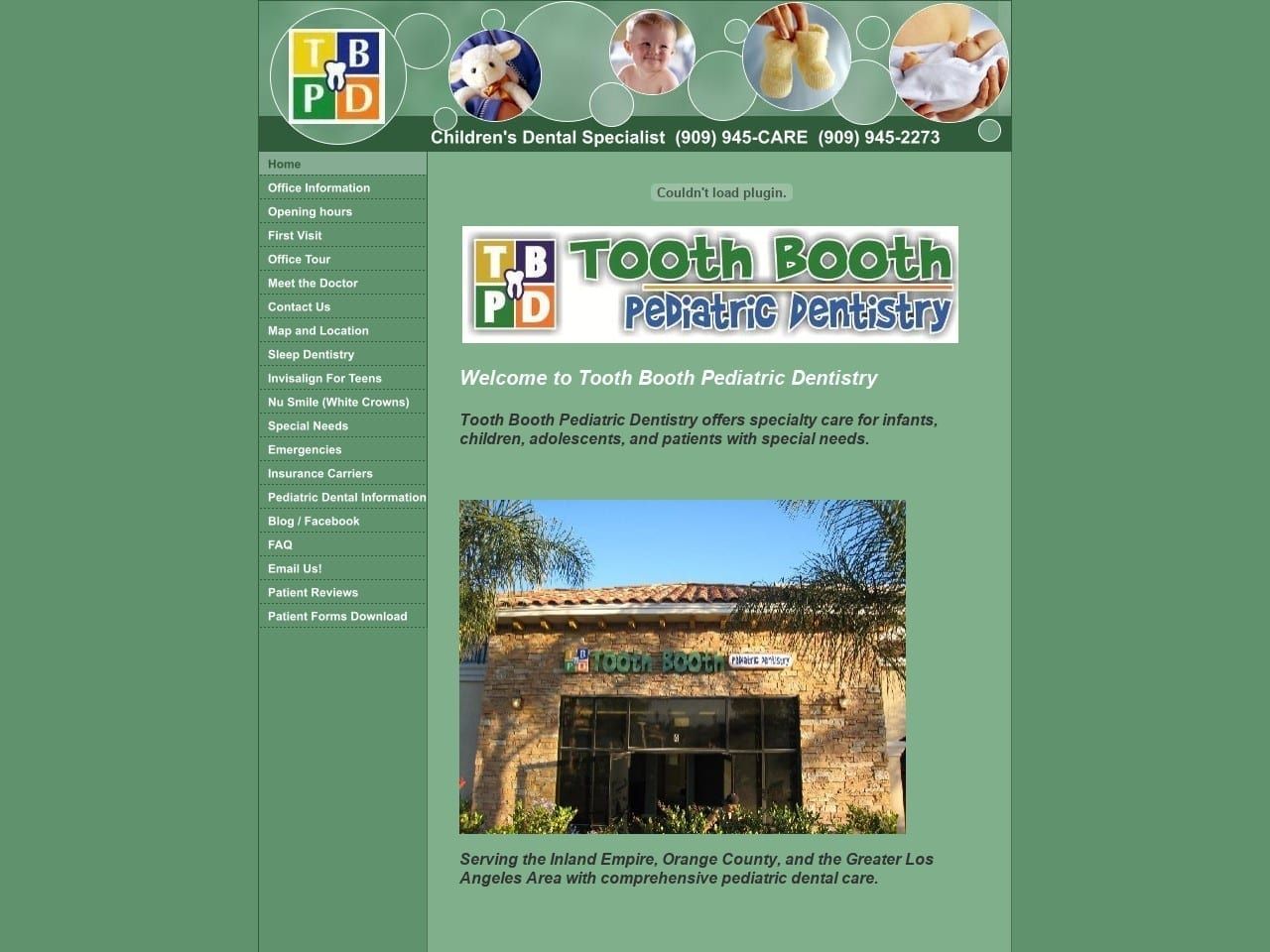 Toothboothkids Website Screenshot from toothboothkids.com