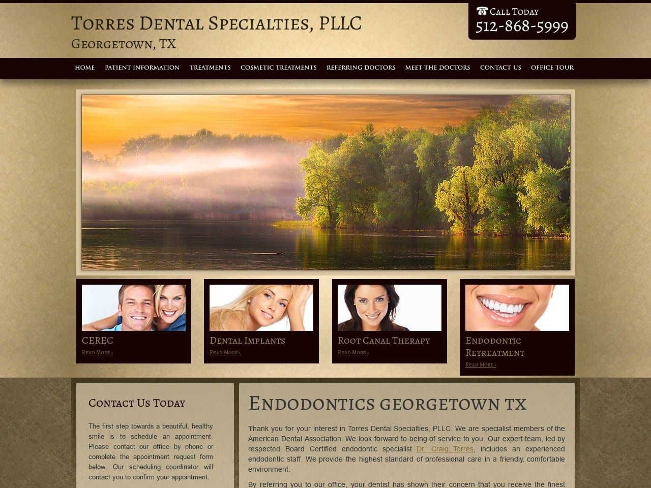 Torres Dental Specialties Pllc Website Screenshot from torres-dental-specialties.com