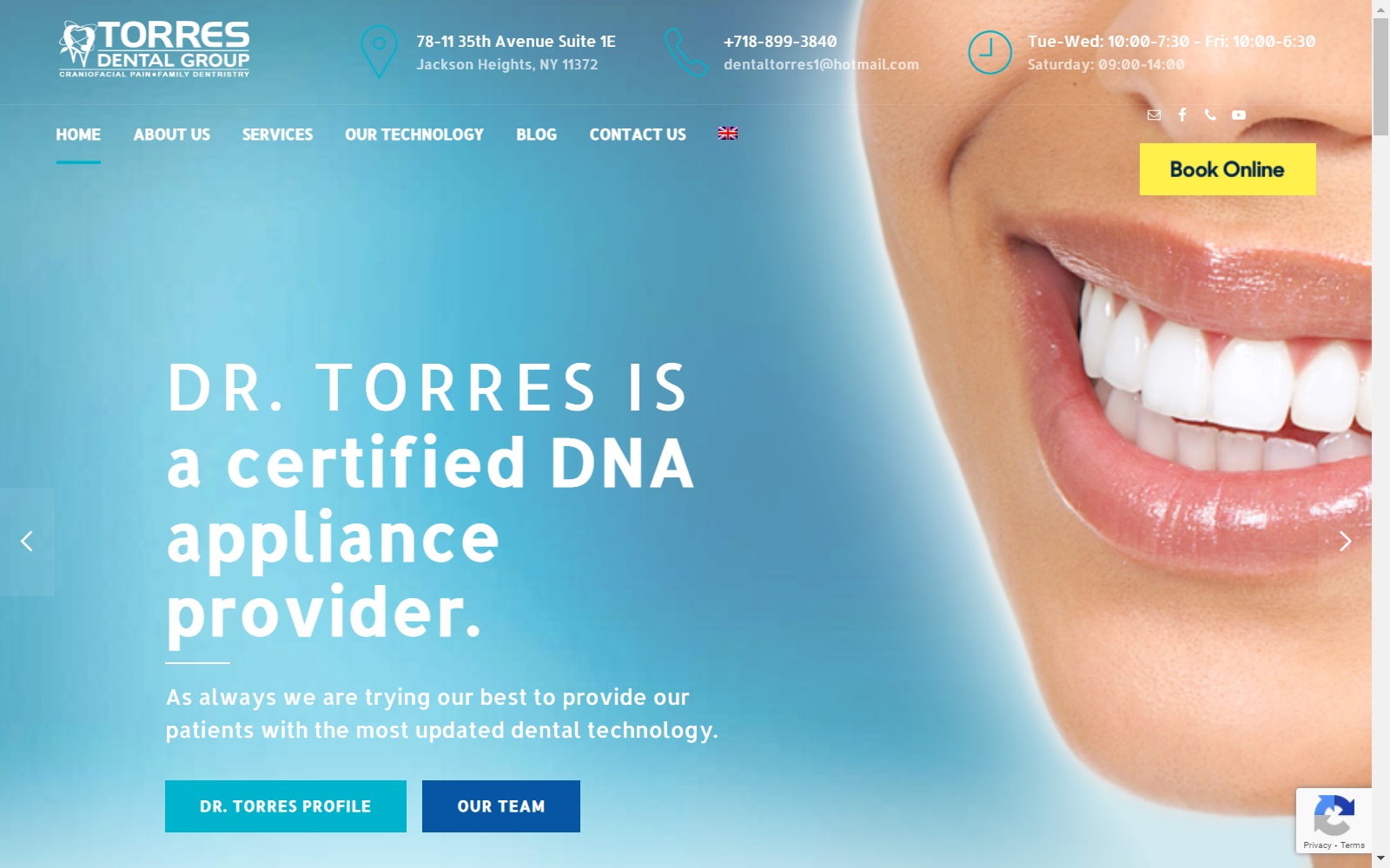 torresdentalgroup.com screenshot