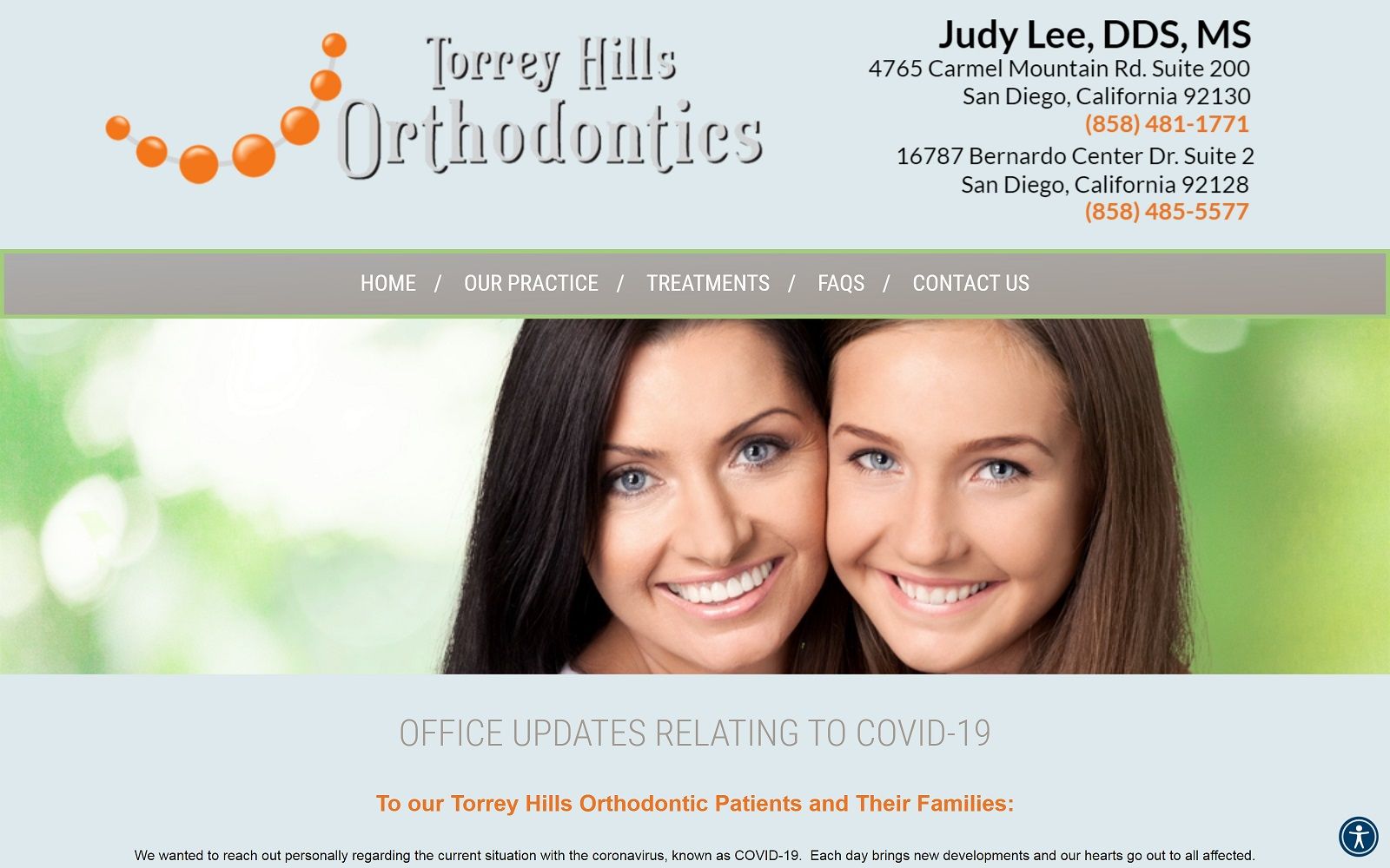 torreyhillsorthodontics.com screenshot