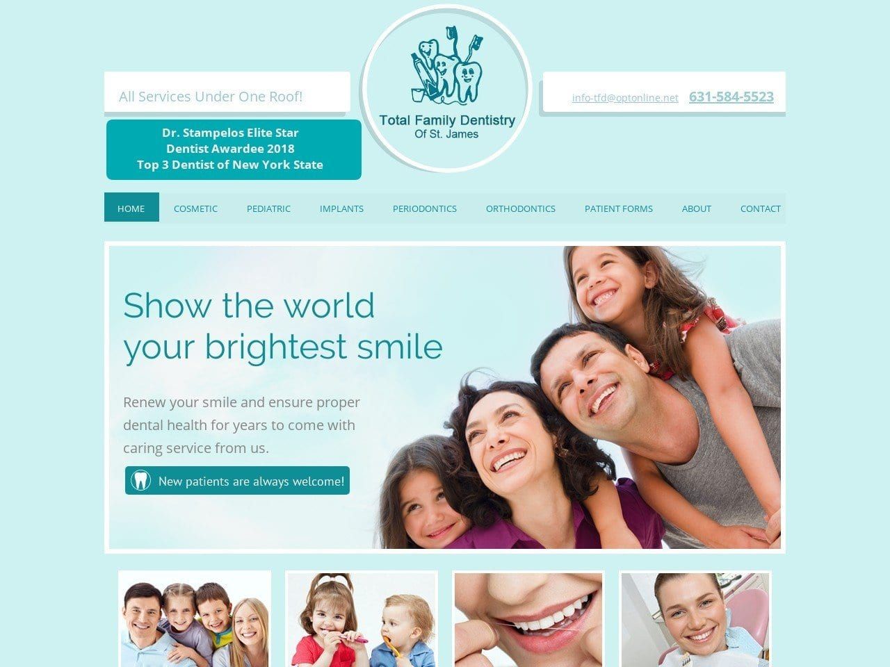 Total Family Dentist Website Screenshot from totalfamilydentistry.com
