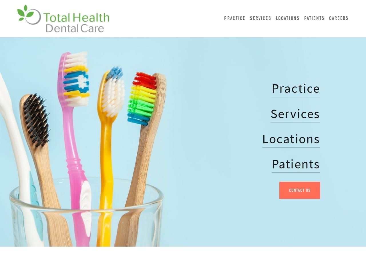 Total Health Dental Care Website Screenshot from totalhealthdentalcare.com