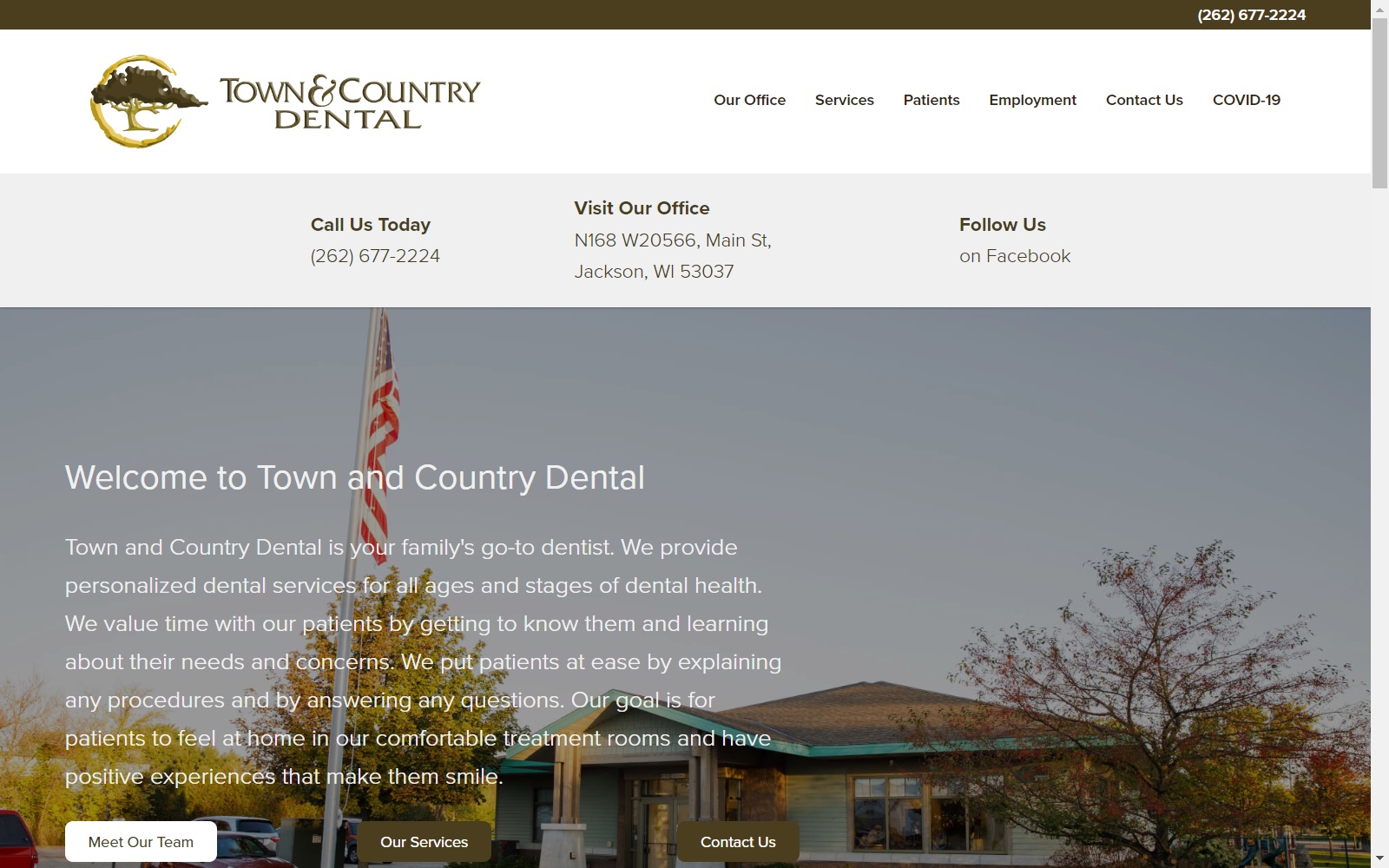 townandcountrydental.org screenshot