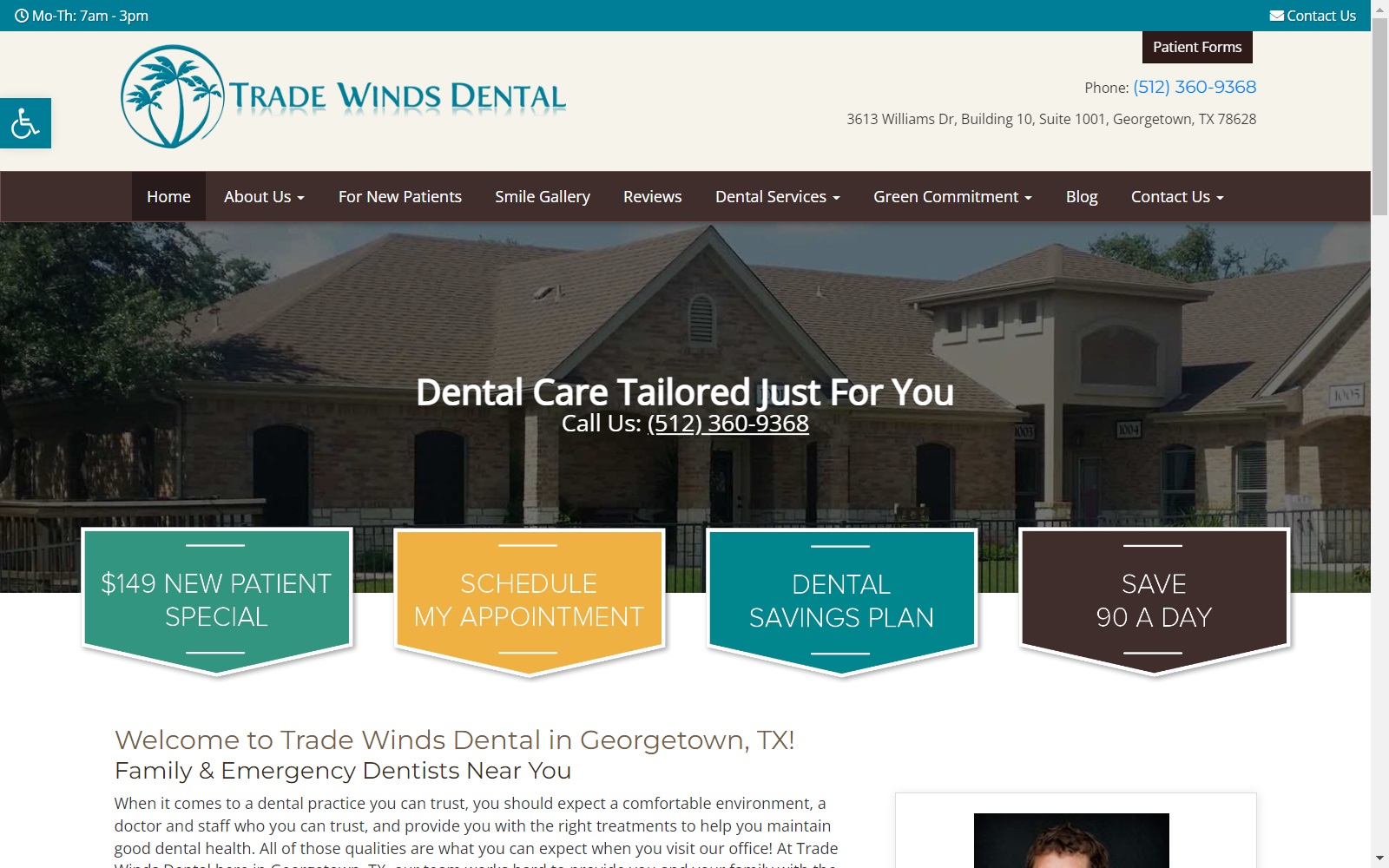 tradewindsdental.com screenshot