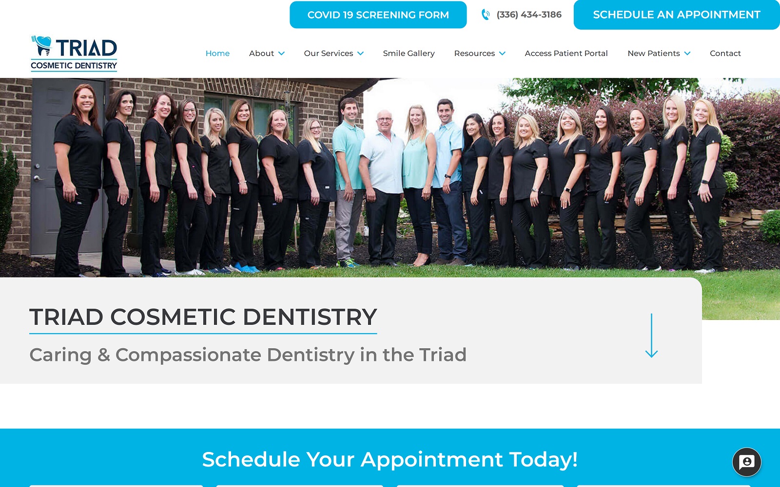 triadcosmeticdentistry.com screenshot