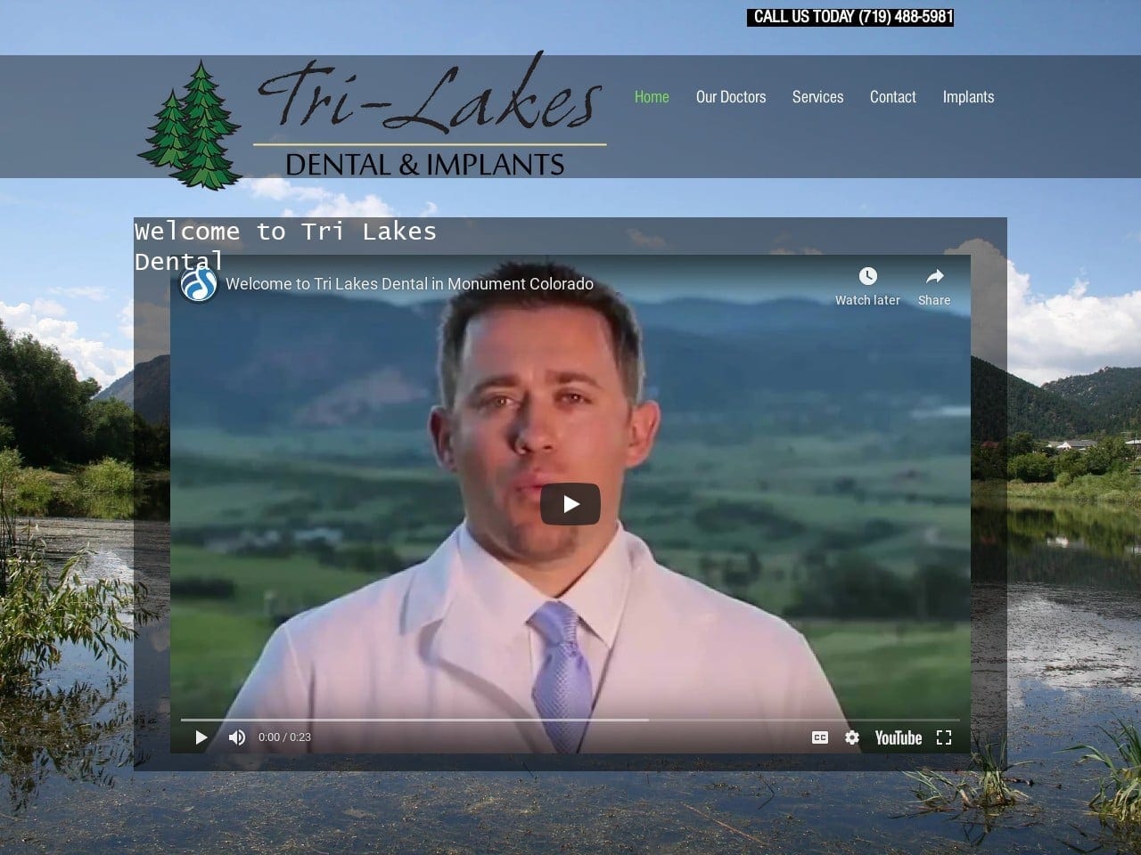 Tri Website Screenshot from trilakesdental.com