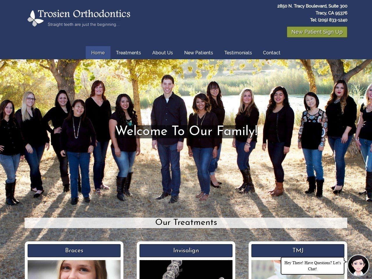 Trosien Orthodontics Website Screenshot from trosienorthodontics.com