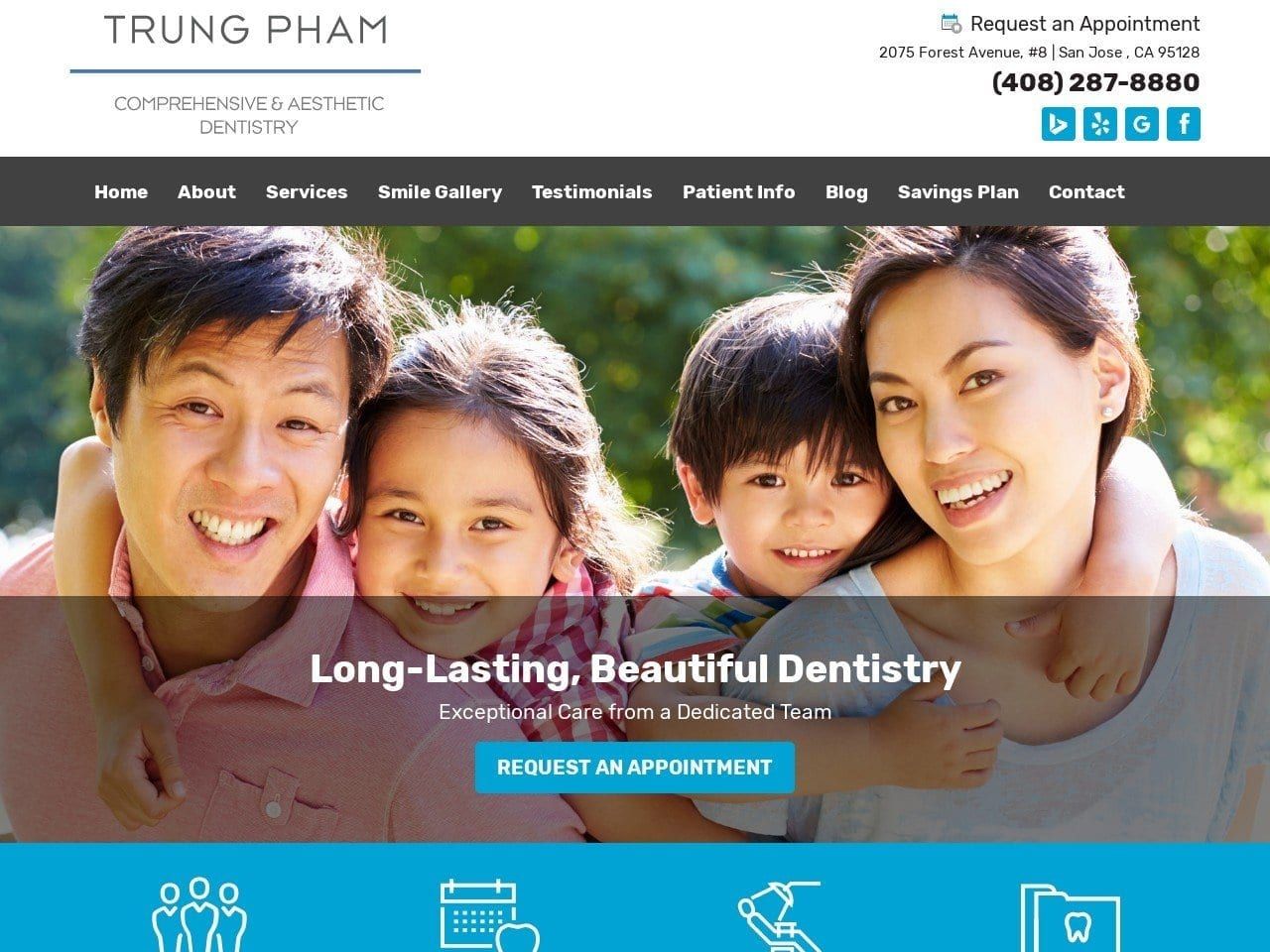 Trung T. Pham DMD Website Screenshot from trungphamdmd.com