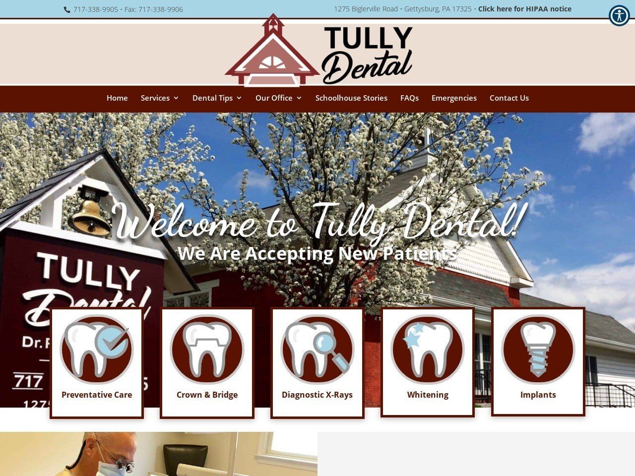 Tully Dental PC Tully Paul John DDS Website Screenshot from tullydental.com