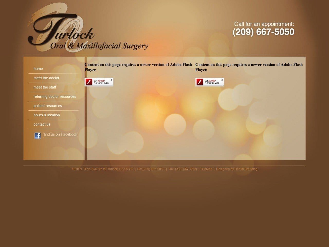 Turlock Oral Maxillofacial Website Screenshot from turlockoms.com
