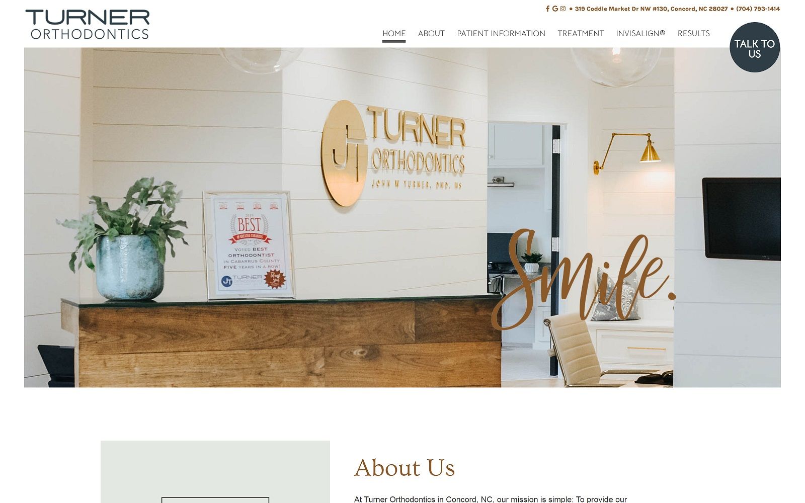 turner-orthodontics.com screenshot