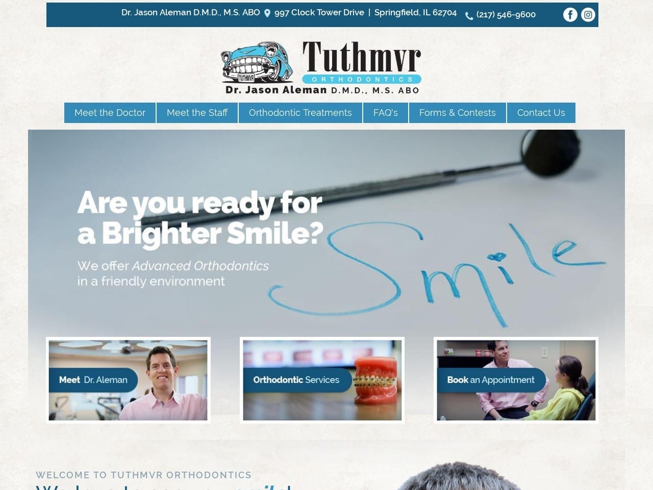 Mcdaniel Sternstein Dentist Website Screenshot from tuthmvr.com