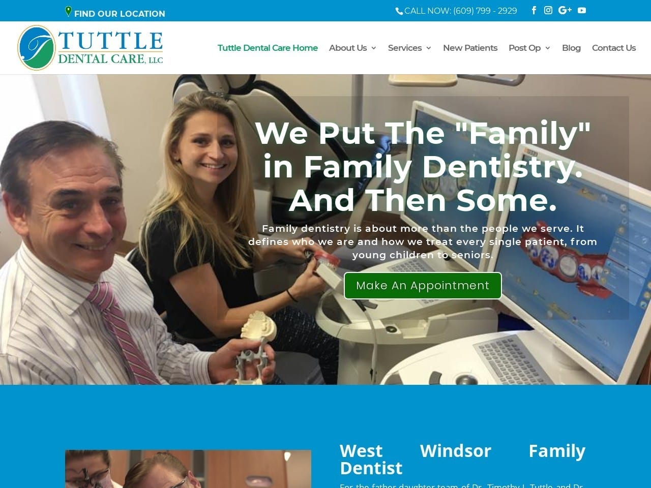 Tuttle Dental Care LLC Website Screenshot from tuttledentalcare.com