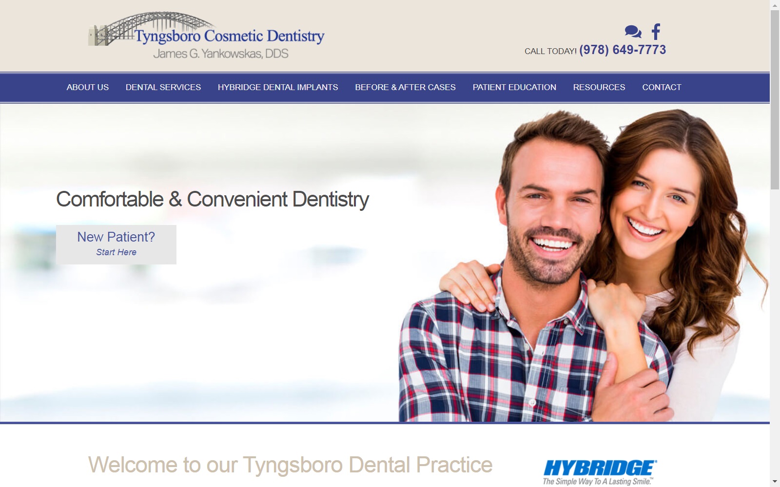 tyngsborocosmeticdentist.com screenshot