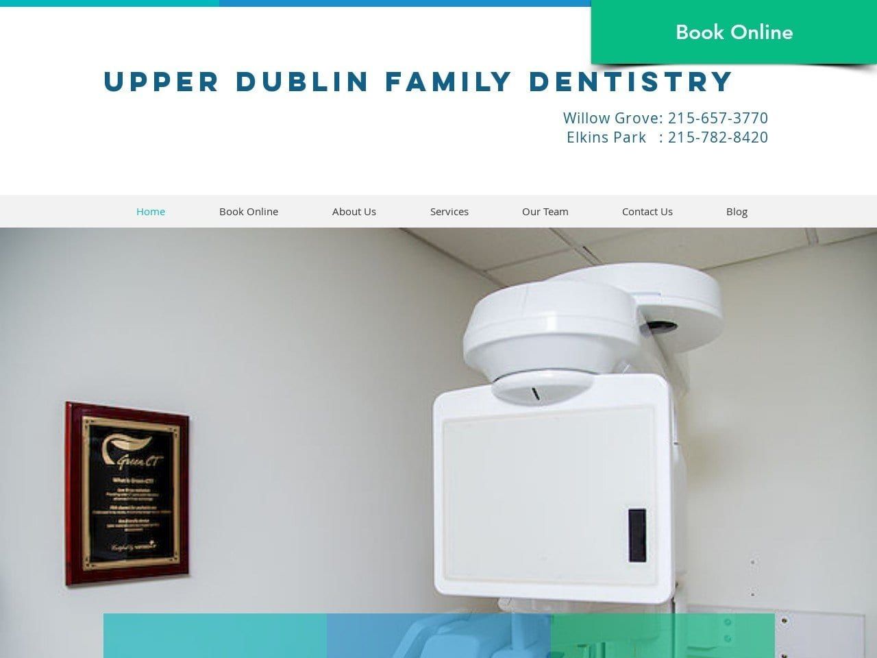 Upper Dublin Family Dentist Website Screenshot from udfd.com