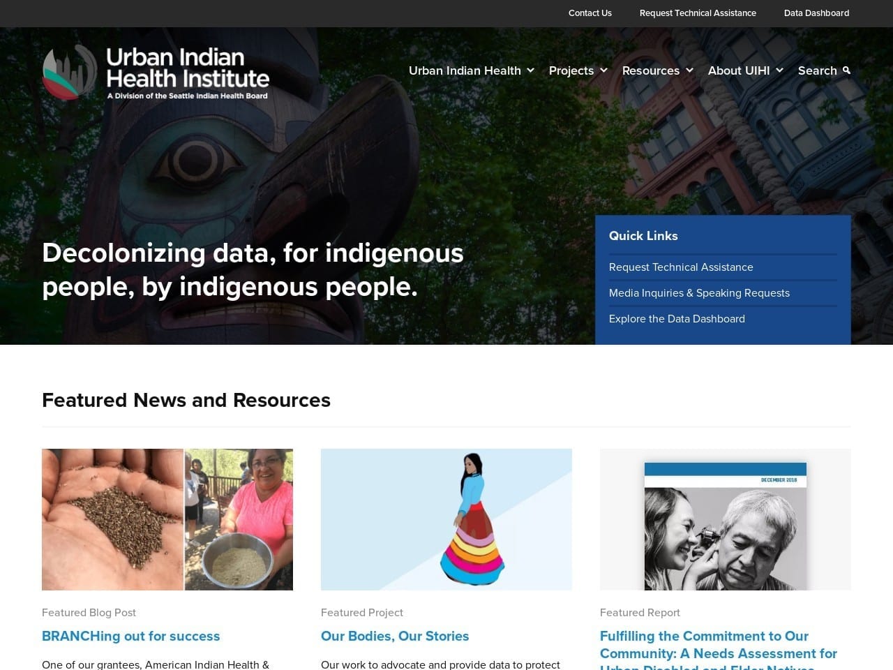 Urban Inter Website Screenshot from uihi.org