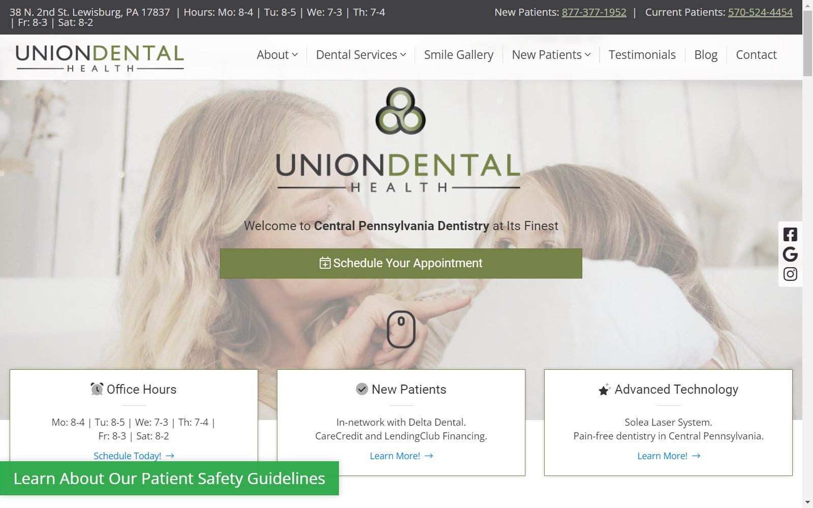 uniondentalhealthpa.com screenshot