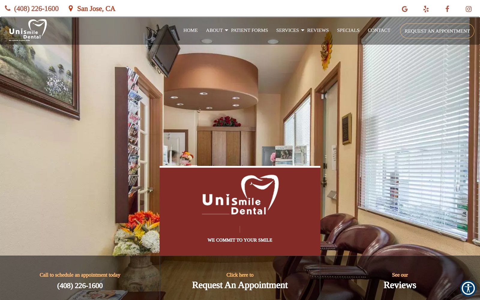 unismiledental.com-screenshot