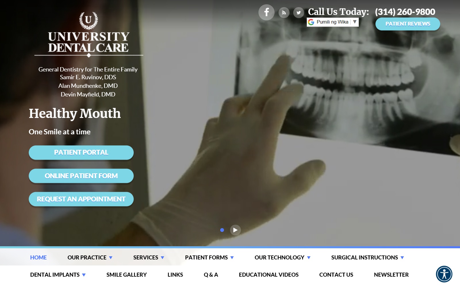 universitydentalcarestl.com screenshot