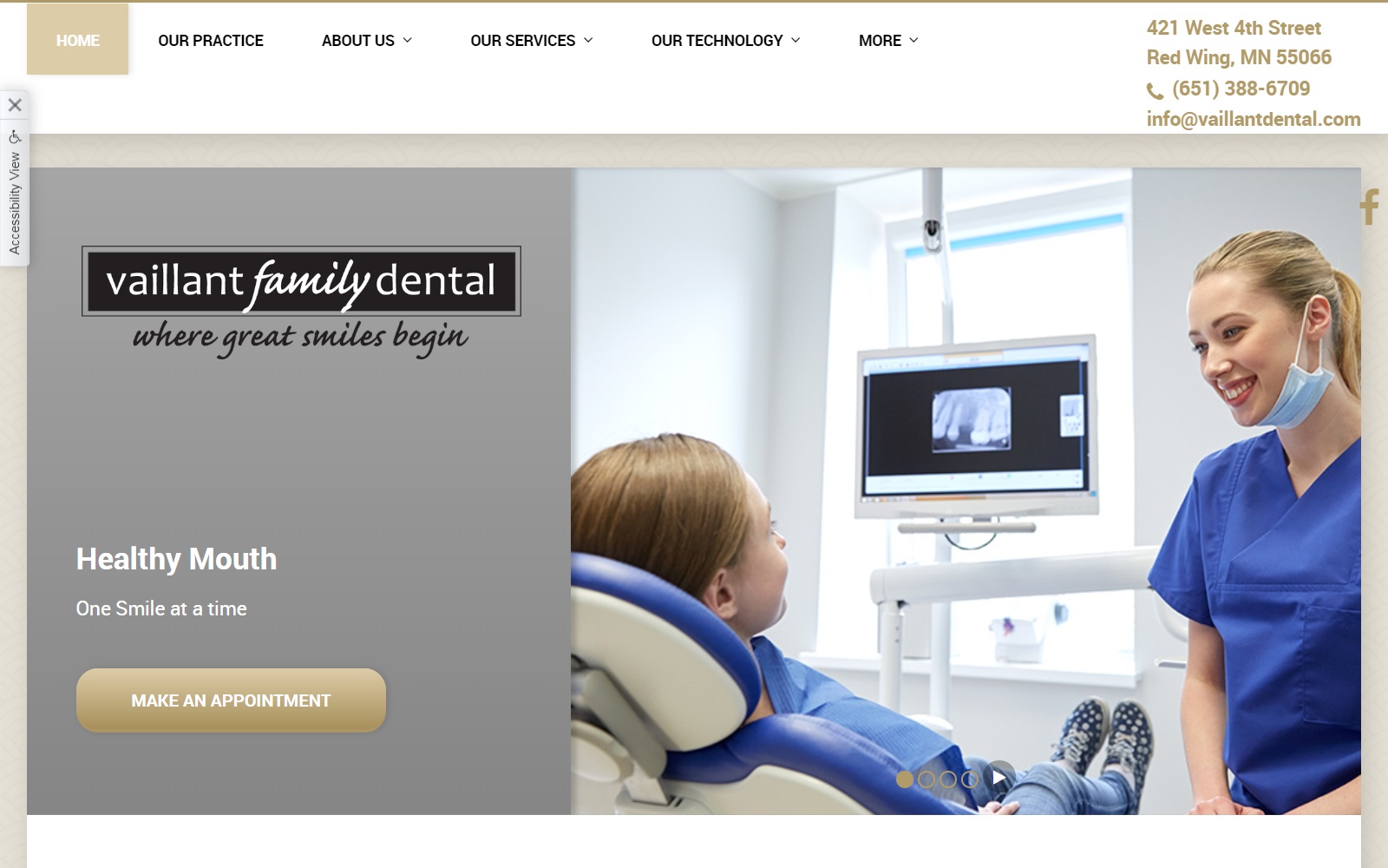 vaillantdental.com screenshot