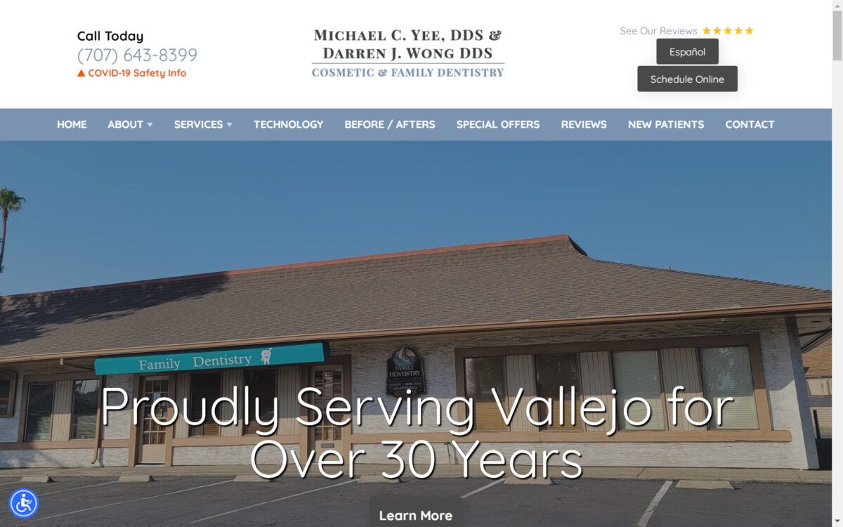 vallejofamilydentistry.com screenshot