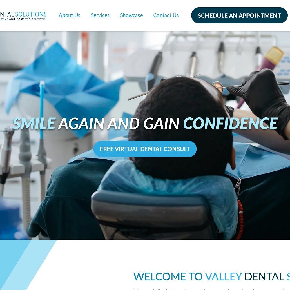 valleydentalsolutions.com screenshot