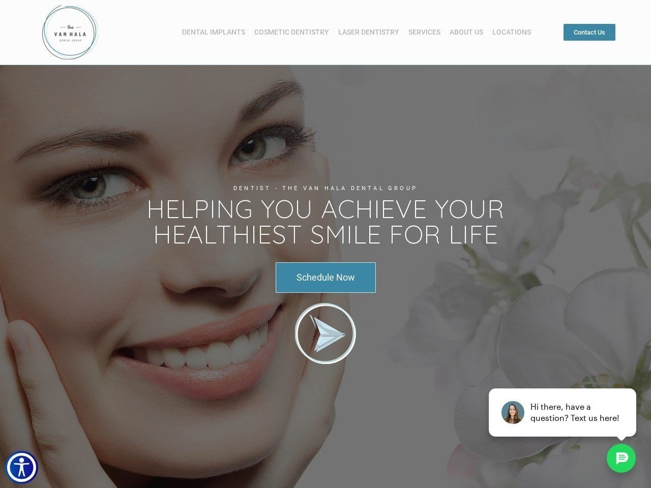 Van Hala Dental Group Website Screenshot from vanhaladental.com