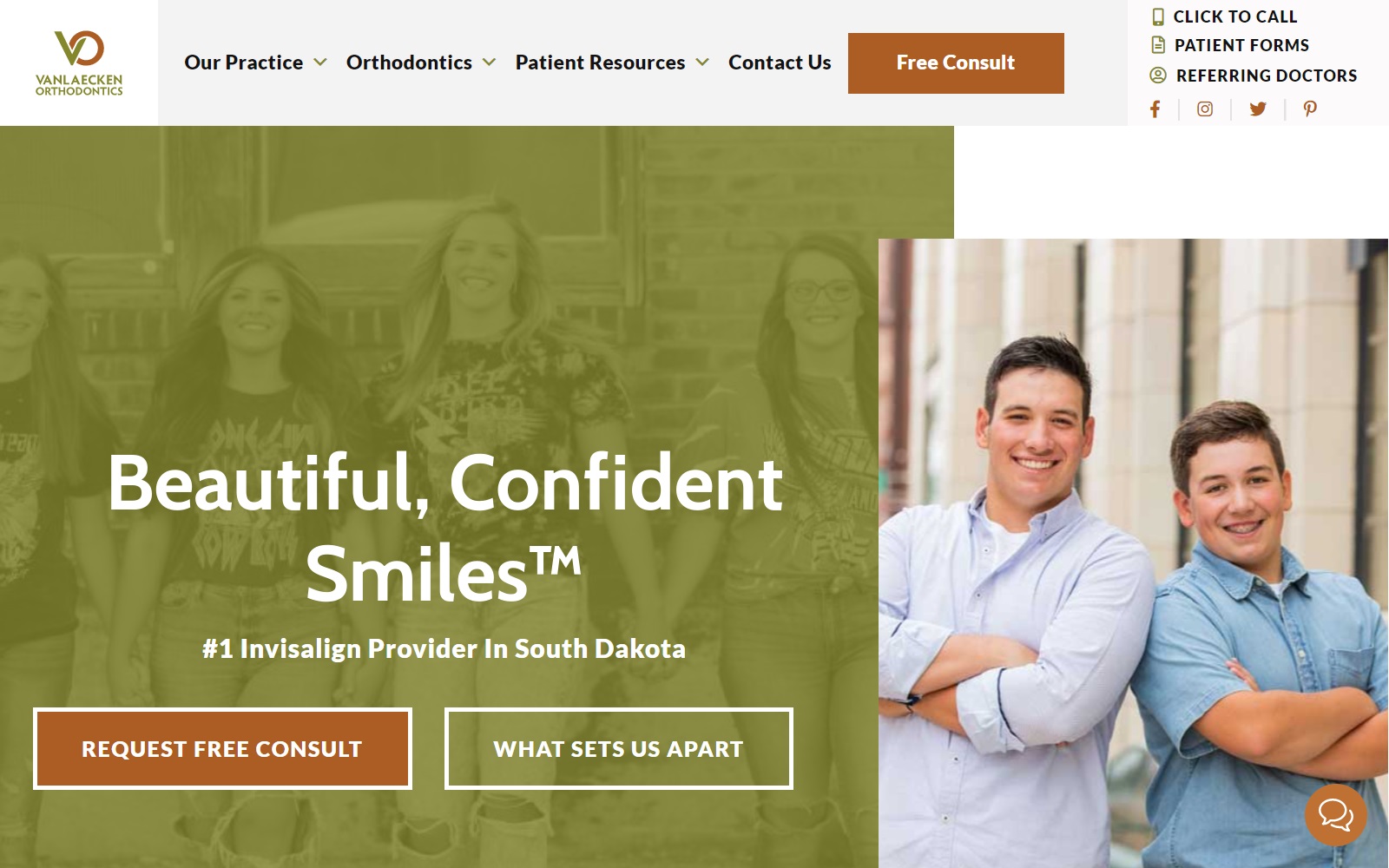 vanlaeckenortho.com screenshot