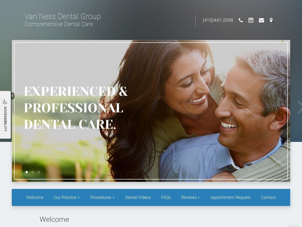 Vanness Dental  Group Website Screenshot from vannessdentalgroup.com