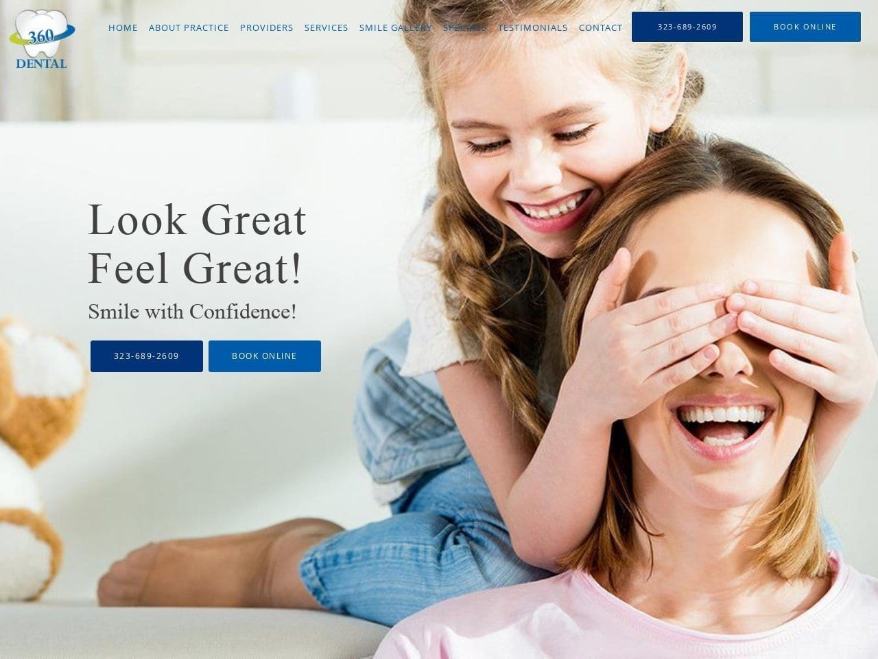 Doctor Fields Dental Group Website Screenshot from vannuysdentist.com