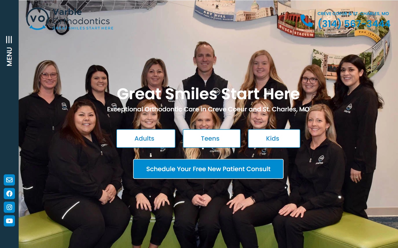 varbleorthodontics.com screenshot